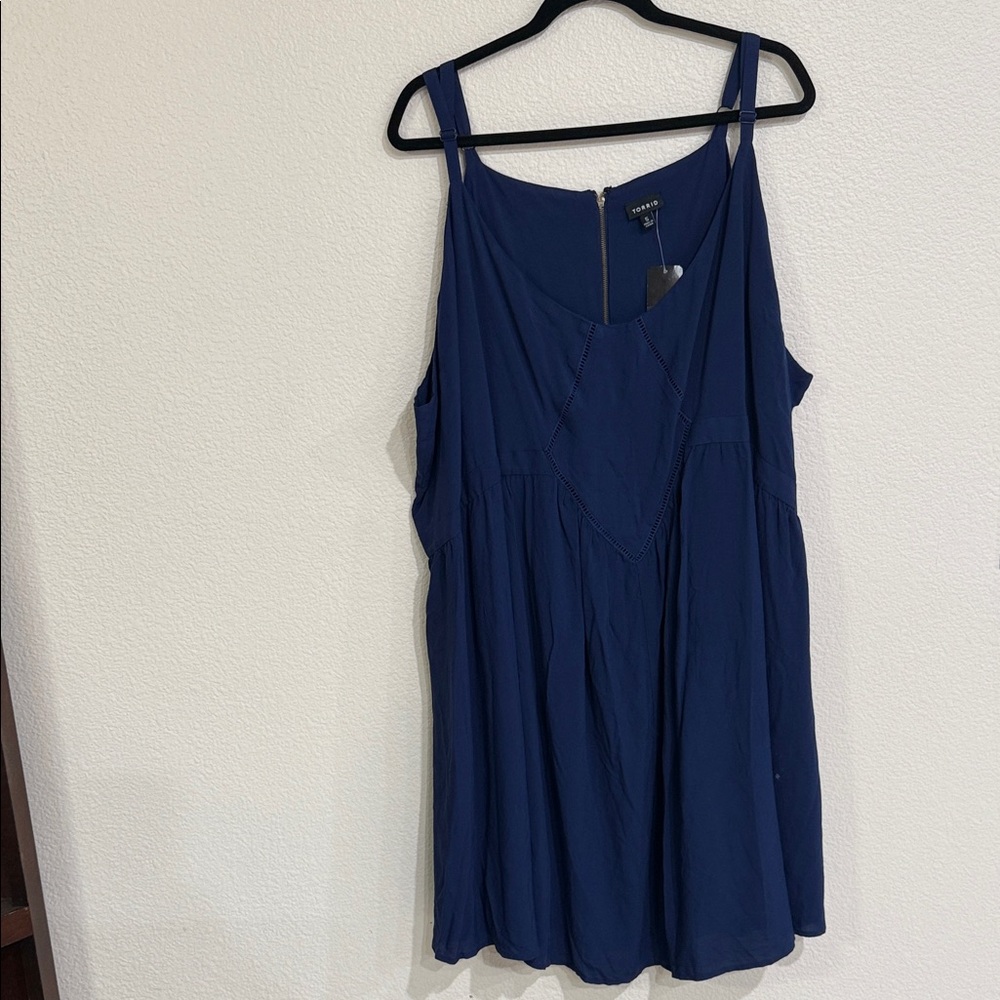 Torrid Deep Blue Zippered Lined Dress NWT Size 5